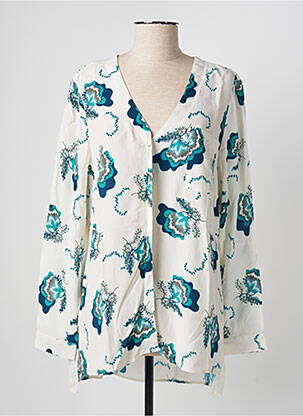 Blouse légère et transparente manches longues beige JULIE GUERLANDE femme
