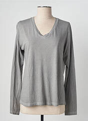 T-shirt gris STUDIO PARISIEN pour femme seconde vue