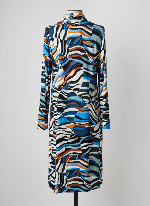 Robe mi-longue bleu SEE THE MOON pour femme