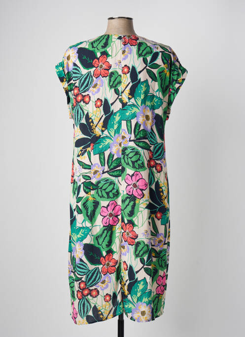 Robe mi-longue vert MAE MAHE pour femme