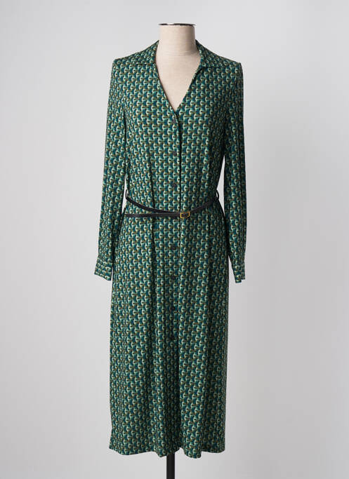 Robe mi-longue vert SEE THE MOON pour femme