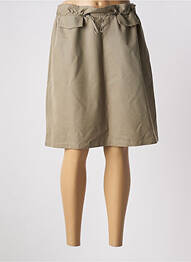 Jupe mi-longue coupe droite vert JULIE GUERLANDE femme
