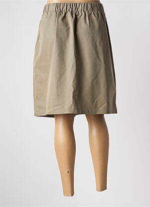 Jupe mi-longue coupe droite vert JULIE GUERLANDE femme