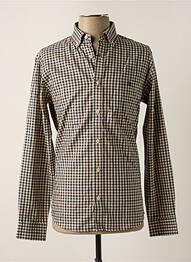 Chemise manches longues manches longues marron JACK & JONES homme