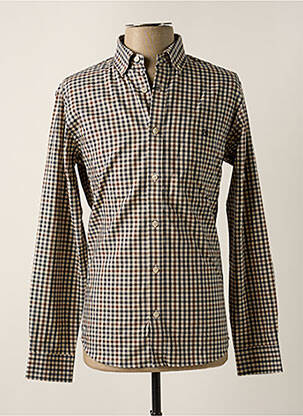 Chemise manches longues manches longues marron JACK & JONES homme