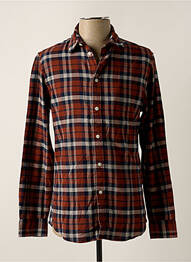 Chemise manches longues manches longues marron SELECTED homme