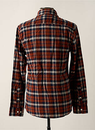 Chemise manches longues manches longues marron SELECTED homme
