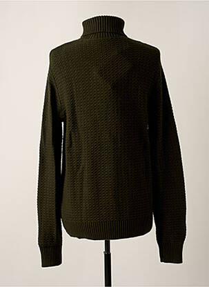 Pull col roulé manches longues manches longues vert SELECTED homme