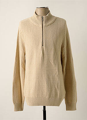 Pull manches longues manches longues beige SELECTED homme