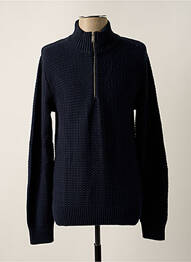 Pull col camionneur manches longues bleu SELECTED homme
