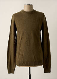 Pull tissage chiné manches longues vert JACK & JONES homme