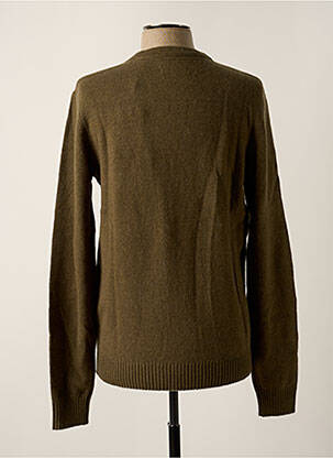 Pull tissage chiné manches longues vert JACK & JONES homme