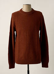 Pull marron clair SELECTED pour homme seconde vue
