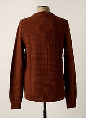 Pull marron clair SELECTED pour homme seconde vue
