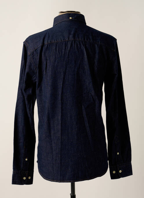 Chemise manches longues bleu JACK & JONES pour homme