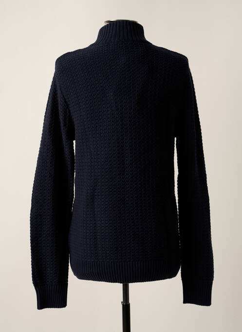 Pull col camionneur manches longues bleu SELECTED homme