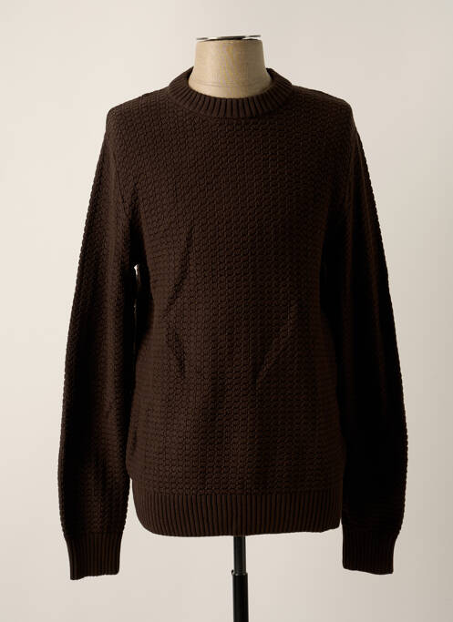 Pull marron SELECTED pour homme