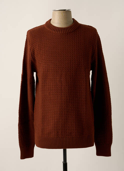 Pull marron clair SELECTED pour homme