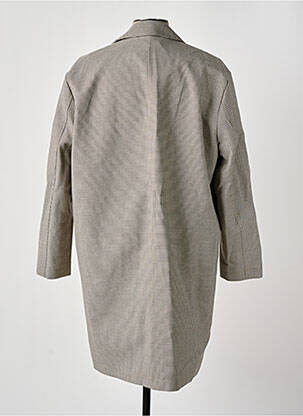 Manteau long coupe droite sans capuche beige MINIMUM homme