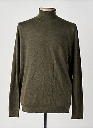 Pull col roulé vert SELECTED pour homme