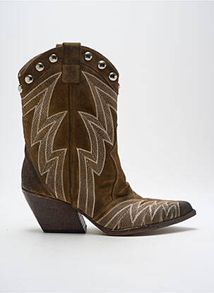 Bottines/boots bout pointu talon de 4 à 6cm vert ELENA IACHI femme