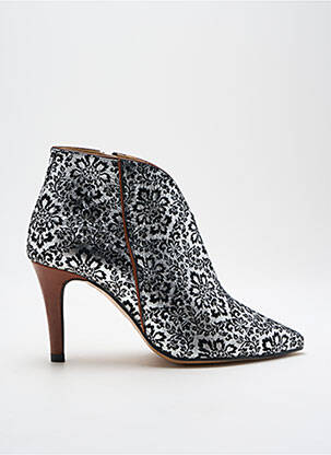 Bottines/boots matière lisse talon de 4 à 6cm argent CRÉATIS femme