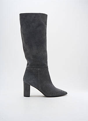 Bottes bout pointu talon de 4 à 6cm gris LES:VENUES femme