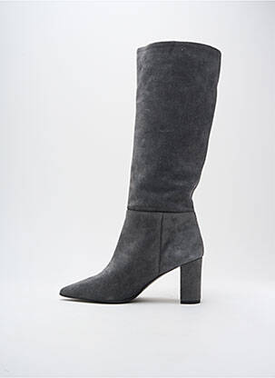 Bottes bout pointu talon de 4 à 6cm gris LES:VENUES femme