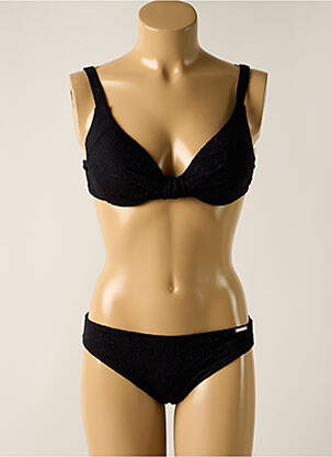 Maillot de bain 2 pièces stretch haut soutien-gorge moulé noir YSABEL MORA femme