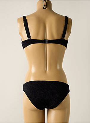 Maillot de bain 2 pièces stretch haut soutien-gorge moulé noir YSABEL MORA femme