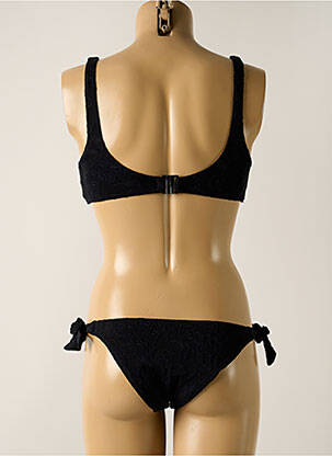 Maillot de bain 2 pièces stretch haut soutien-gorge avec mousse de rembourrage amovible noir YSABEL MORA femme