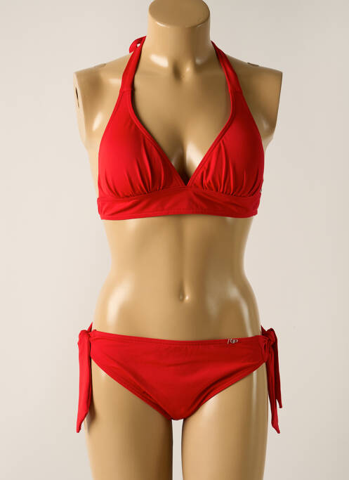 Maillot de bain 2 pièces rouge LPB pour femme