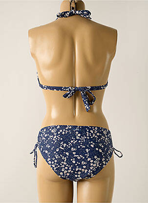 Maillot de bain 2 pièces stretch haut soutien-gorge avec mousse de rembourrage amovible bleu PROTEST femme