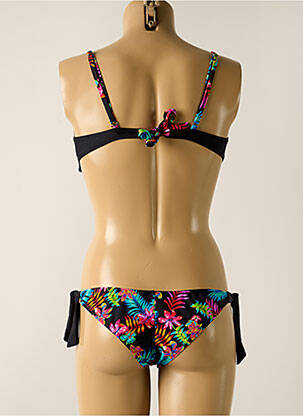 Maillot de bain 2 pièces stretch haut bandeau noir SUN PROJECT femme