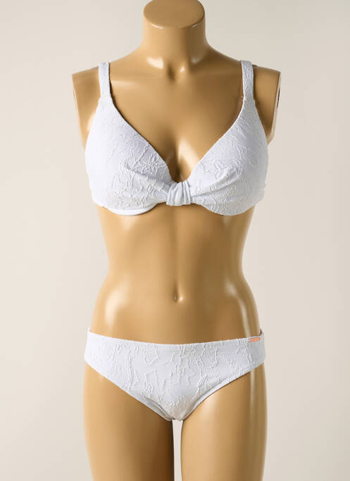 Maillot de bain 2 pièces blanc YSABEL MORA pour femme