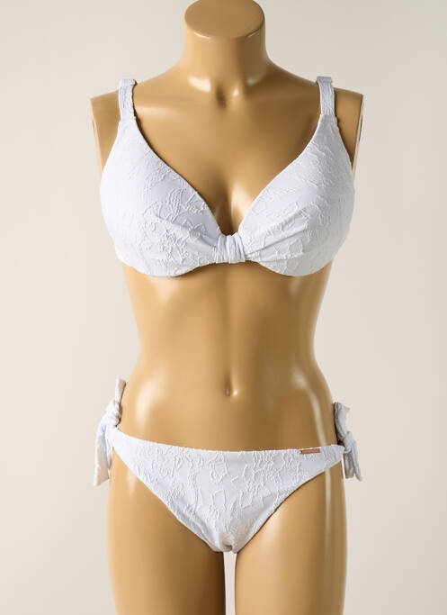 Maillot de bain 2 pièces blanc YSABEL MORA pour femme