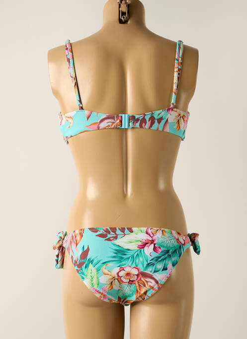 Maillot de bain 2 pièces bleu YSABEL MORA femme