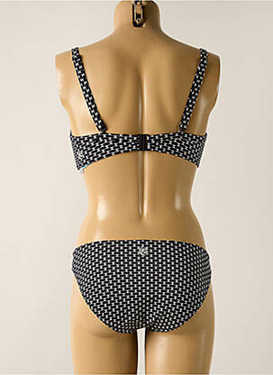 Maillot de bain 2 pièces stretch haut soutien-gorge emboitant noir OLYMPIA femme
