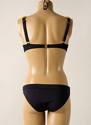 Maillot de bain 2 pièces stretch haut soutien-gorge emboitant noir MISS CARAÏBES femme