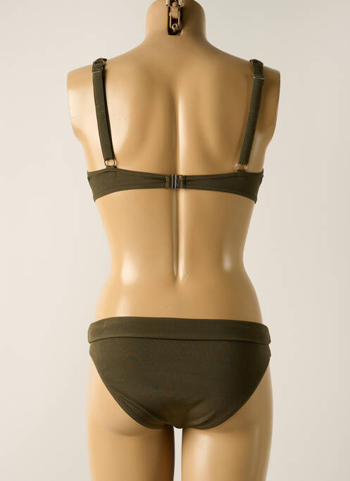 Maillot de bain 2 pièces vert MISS CARAÏBES pour femme