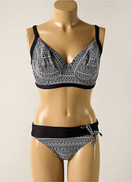 Maillot de bain 2 pièces stretch noir SUN PLAYA femme