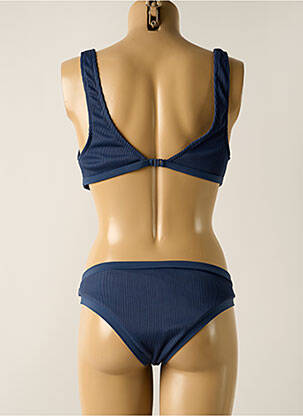 Maillot de bain 2 pièces stretch haut soutien-gorge avec mousse de rembourrage amovible bleu PROTEST femme