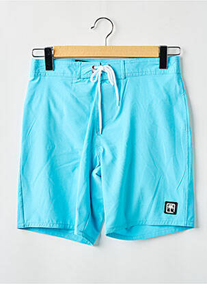 Short de bain effet matière satinée bleu clair SUN PROJECT homme