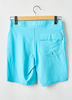 Short de bain effet matière satinée bleu clair SUN PROJECT homme