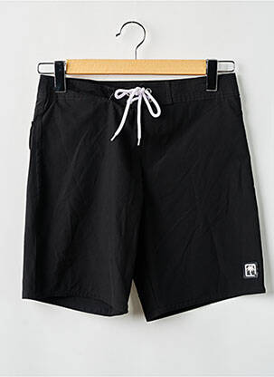 Short de bain effet matière satinée noir SUN PROJECT homme