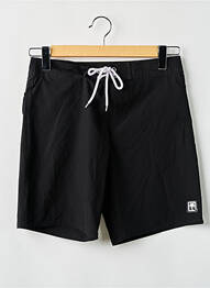 Short de bain effet matière satinée noir SUN PROJECT homme