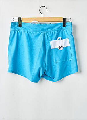 Short de bain tissage popeline bleu WAXX homme