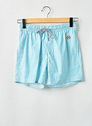 Short de bain imprimé rayures vert WAXX homme
