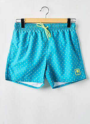 Short de bain tissage popeline vert SUN PROJECT homme