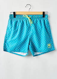 Short de bain tissage popeline vert SUN PROJECT homme